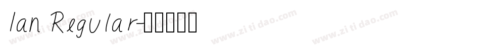 Ian Regular字体转换